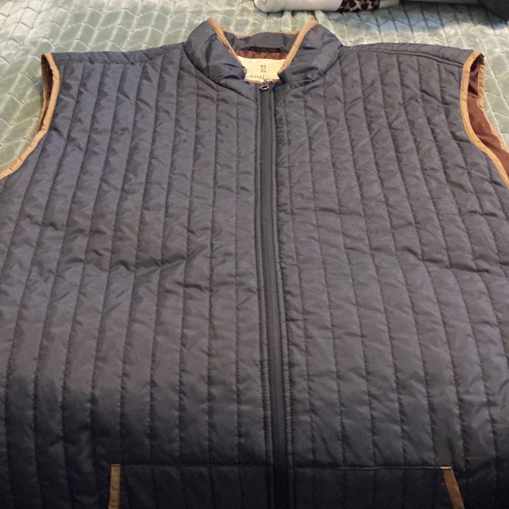 Men's Blue Quilted Vest
